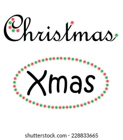 Christmas signs with lights