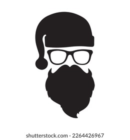 Christmas Silhouette Santa Claus with Sleigh Clip Art Silhouette christmas, Reindeer silhouette, Santa and reindeer