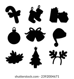 Christmas Silhouette. Christmas Vector Illustration.