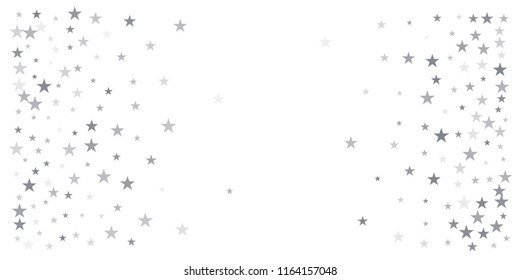 Christmas Silver Glitter Stars Background Sparkle Stock Vector (Royalty ...