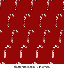 Christmas simple winter seamless vector pattern