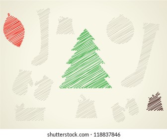 Christmas sketchy icons