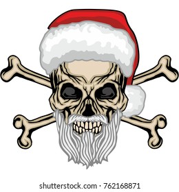 Christmas skull-grunge.vintage design t-shirts