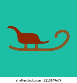 christmas sleigh design illustration isolated on background