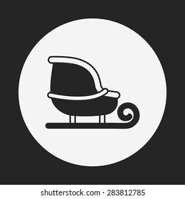 Christmas sleigh icon