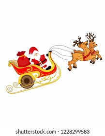 Christmas Sleigh Illustration