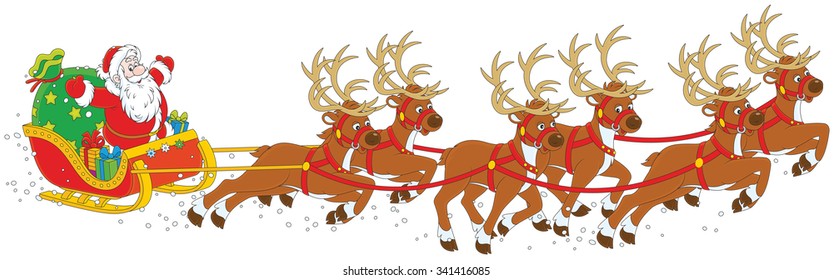 Christmas Sleigh of Santa Claus