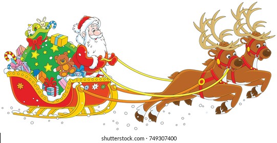 Christmas Sleigh of Santa Claus