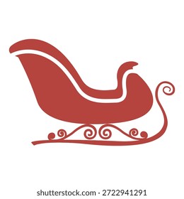 Design de ícone de vetor de trenó de Natal