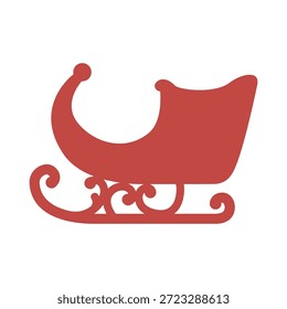 Design de ícone de vetor de trenó de Natal