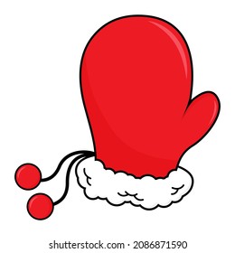 Christmas slipper isolated on white background. Illustration vector graphic of Christmas slipper good for element or part of Christmas design