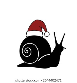 Christmas snail festive holiday season cute snail.
