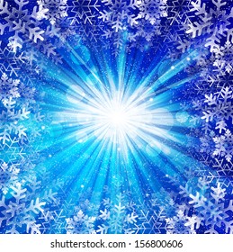 Christmas snow background