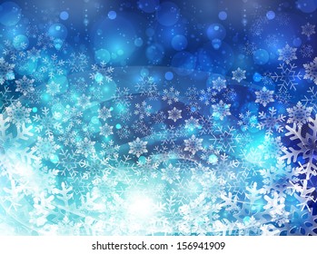 Christmas snow background