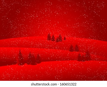 Christmas snow background