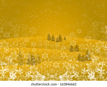 Christmas snow background