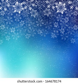 Christmas snow background