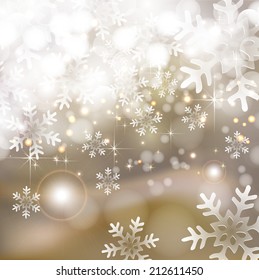 Christmas snow background