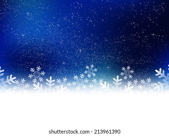 Christmas snow background
