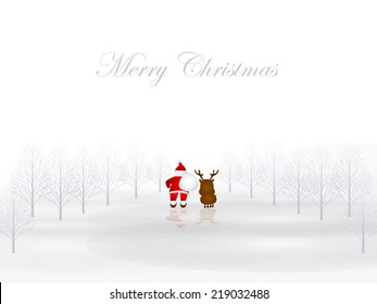 Christmas snow background