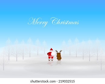Christmas snow background