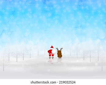 Christmas snow background