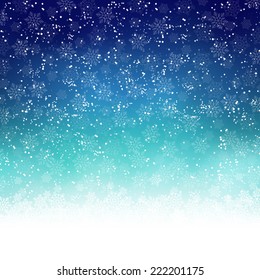 Christmas snow background