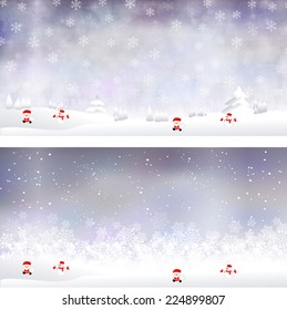 Christmas snow background