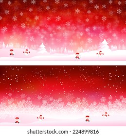 Christmas snow background