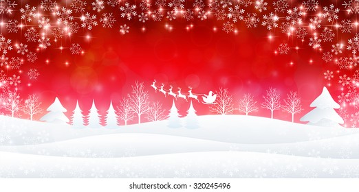 Christmas snow background