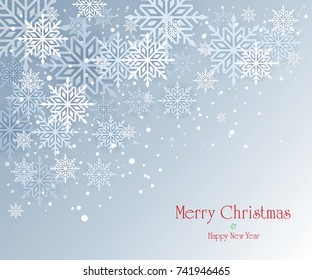 Christmas snow background