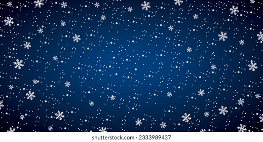 Weihnachtsschneehintergrund, Vektorgrafik