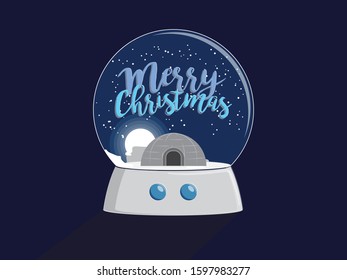 christmas snow ball vector design 