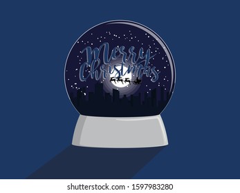 christmas snow ball vector design 