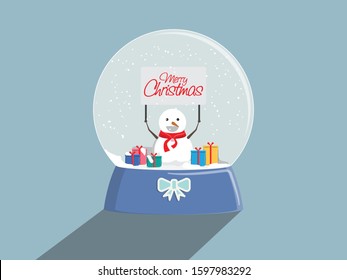 christmas snow ball vector design 