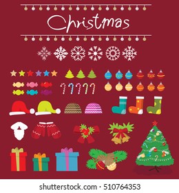Christmas snow decoration vector