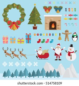 Christmas snow decoration vector