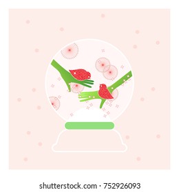 Christmas snow dome