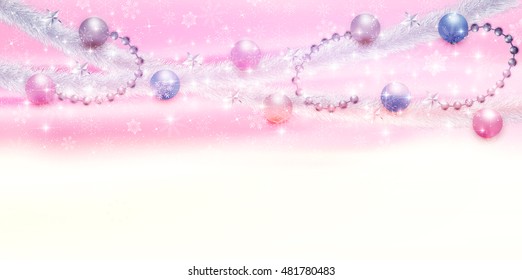 Christmas snow fir tree background