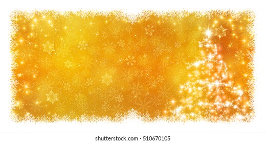 Christmas snow fir tree background