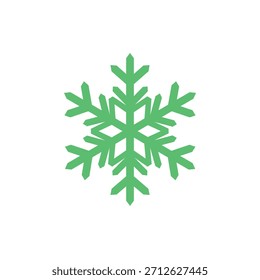 Natal neve Flake ícone plano vetor design