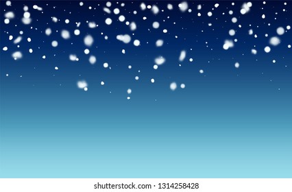 Christmas Snow Flakes Background. Illustration for Happy New Year Design. 2019 Celebration Background. Fantasy  Snowstorm Illustration Design.