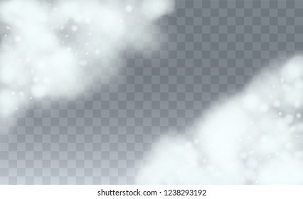 Christmas Snow Flakes Background. Christmas Magic Illustration. Background with Flying Snowflakes. Fantasy  Snowstorm Illustration Design.
