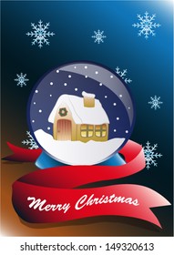 Christmas snow globe