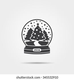 Christmas Snow Globe Icon