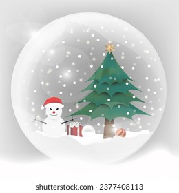 Weihnachtsschneedecke, Vektordesign