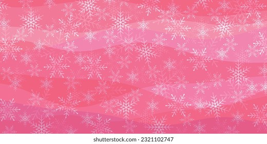 Christmas Snow Japanese Pattern Background