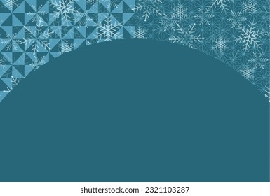 Christmas Snow Japanese Pattern Background