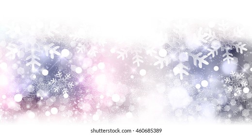 Christmas snow landscape background