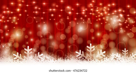 Christmas snow landscape background